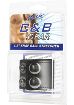 Load image into Gallery viewer, C and B Gear Snap Ball Stretcher Adjustable - Black - 1.5in
