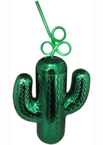 Load image into Gallery viewer, Cactus Cup with Plastic Straw
