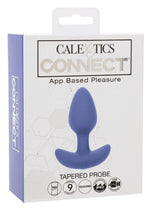 Load image into Gallery viewer, Calexotics Connect Tapered Probe Rechargeable Silicone App Compatible Anal Vibrator - Purple
