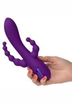 Load image into Gallery viewer, California Dreaming Long Beach Bootylicious Rechargeable Silicone Dual Penetrating Rabbit Vibrator

