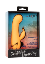 Load image into Gallery viewer, California Dreaming Montecito Muse Rechargeable Silicone Dual Vibrator - Orange
