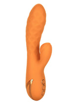 Load image into Gallery viewer, California Dreaming Newport Beach Babe Rechargeable Silicone Thumping Vibrator - Orange