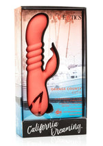 Load image into Gallery viewer, California Dreaming Orange County Cutie Rechargeable Silicone Vibrator - Orange