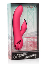 Load image into Gallery viewer, California Dreaming San Francisco Sweetheart Silicone USB Rechargeable Multifunction Vibrator Waterproof - Pink
