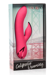 California Dreaming San Francisco Sweetheart Silicone USB Rechargeable Multifunction Vibrator Waterproof - Pink