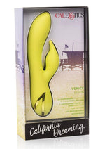 Load image into Gallery viewer, California Dreaming Venice Vixen Silicone USB Rechargeable Multifunction Vibrator Waterproof - Yellow