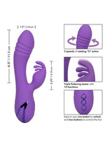 Load image into Gallery viewer, California Dreaming West Coast Wave Rider Silicone Rechargeable Rabbit Vibrator