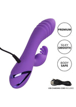 Load image into Gallery viewer, California Dreaming West Coast Wave Rider Silicone Rechargeable Rabbit Vibrator