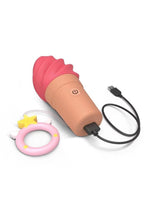 Load image into Gallery viewer, Cand'ice Rechargeable Silicone Clitoral Stimulator - Raspberry Jolly