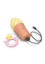 Load image into Gallery viewer, Cand'ice Rechargeable Silicone Clitoral Stimulator - Vanilla Pop