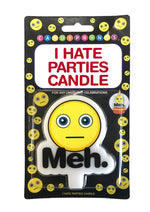 Load image into Gallery viewer, Candyprints Meh I Hate Parties Candle
