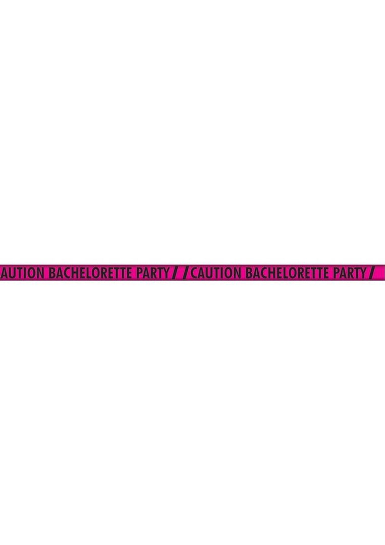 Caution Bachelorette Party Tape - Black/Pink - 100ft