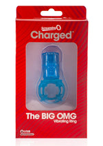 Load image into Gallery viewer, Charged Big Omg Vibrating Ring USB Rechargeable Waterproof - Blue
