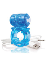 Load image into Gallery viewer, Charged Bigo Rechargeable Waterproof Vibrating Cock Ring - Blue
