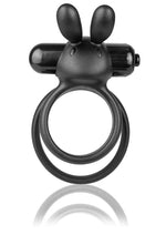 Load image into Gallery viewer, Charged Ohare XL Silicone USB Rechargeable Wearable Rabbit Vibrating Cock Ring - Black (Individual
