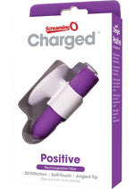 Load image into Gallery viewer, Charged Positive Rechargeable Waterproof Vibrator - Purple