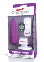 Load image into Gallery viewer, Charged Positive Wireless Remote Control USB Rechargeable Vibe Waterproof - Grape/Purple
