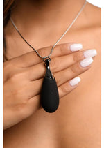 Load image into Gallery viewer, Charmed 10x Vibrating Silicone Teardrop Necklace Rechargeable Stimulator