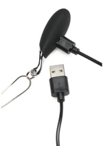 Load image into Gallery viewer, Charmed 10x Vibrating Silicone Teardrop Necklace Rechargeable Stimulator