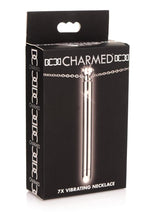 Load image into Gallery viewer, Charmed Rechargeable Stainless Steel 7x Vibrating Necklace - Silver