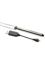 Load image into Gallery viewer, Charmed Rechargeable Stainless Steel 7x Vibrating Necklace