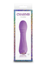 Load image into Gallery viewer, Charms Flora Rechargeable Silicone Mini Vibrator - Purple
