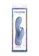 Load image into Gallery viewer, Charms Ivy Rechargeable Silicone Rabbit Vibrator - Blue
