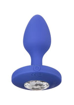 Load image into Gallery viewer, Cheeky Gems Rechargeable Silicone Vibrating Probe - Blue - Medium