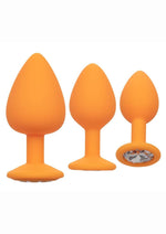Load image into Gallery viewer, Cheeky Gems Silicone Anal Training Kit - Orange