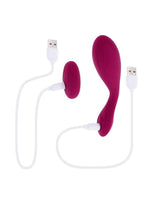 Load image into Gallery viewer, Cherry Pose Rechargeable Silicone Posable Vibrator with Remote
