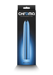 Chroma Classic Rechargeable Vibrator - Blue - 7in