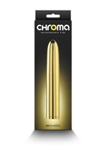 Load image into Gallery viewer, Chroma Classic Rechargeable Vibrator - Gold - 7in
