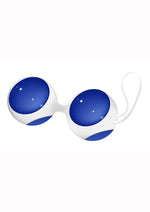 Load image into Gallery viewer, Chrystalino Ben Wa Small Glass Ben Wa Balls - Blue/White