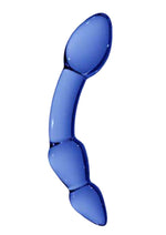 Load image into Gallery viewer, Chrystalino Superior Glass Wand Dildo - Blue - 7in