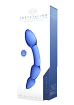 Load image into Gallery viewer, Chrystalino Superior Glass Wand Dildo - Blue - 7in