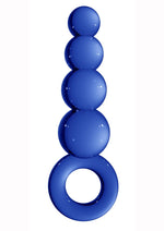 Load image into Gallery viewer, Chrystalino Tickler Glass Butt Plug - Blue - 4.5in