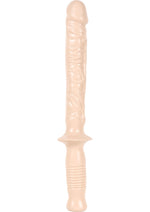 Load image into Gallery viewer, Classic The Manhandler with Handle Dildo - Flesh/Vanilla - 10in
