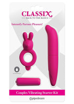 Load image into Gallery viewer, Classix Couples Vibrating Starter Kit - Pink
