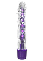 Load image into Gallery viewer, Classix Mr. Twister Vibrator with Sleeve - Clear/Purple - Set