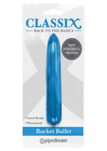 Load image into Gallery viewer, Classix Vibrating Rocket Bullet - Blue

