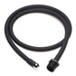 Cleanstream Premium Silicone Hose - Black/Metal - 1m