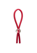Load image into Gallery viewer, Clincher Adjustable Rubber Tie Cock Ring - Red
