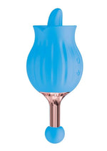 Load image into Gallery viewer, Clit-Tastic Rose Bud Dual Massager Rechargeable Silicone with Clitoral Stimulator