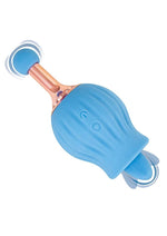 Load image into Gallery viewer, Clit-Tastic Rose Bud Dual Massager Rechargeable Silicone with Clitoral Stimulator