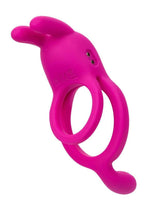 Load image into Gallery viewer, Closer Intimate Rechargeable Ring Touch Silicone Dual Vibe Cock Ring with Clitoral Stimulator - Pink

