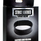 Cock Gear Velcro Leather Cock Ring - Black