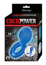 Load image into Gallery viewer, Cockpower Ultimate Vibrating Rechargeable Silicone Cock Ring - Blue
