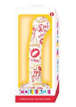 Load image into Gallery viewer, Collage I Remember Paris G-Spot Silicone Dildo - Red/White
