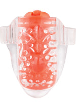 Load image into Gallery viewer, Color Pop Quickie Lingo Silicone Vibrating Tongue Ring Waterproof - Orange