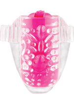 Load image into Gallery viewer, Color Pop Quickie Lingo Silicone Vibrating Tongue Ring Waterproof - Pink